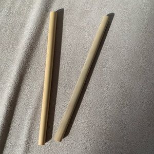 Set of Two Bamboo Straws 🐼🌿
